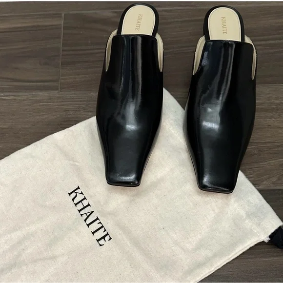 KHAITE The Marfa leather mules Women’s Size 36/6 - Picture 6 of 9